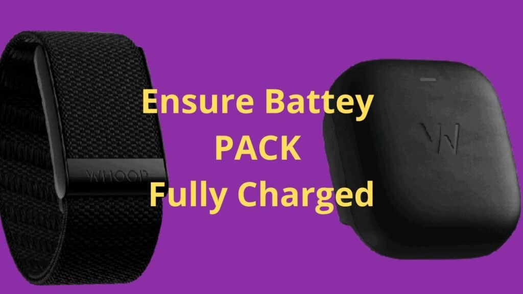 whoop band not charging