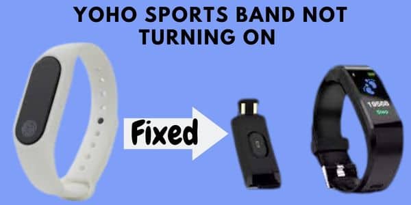 Yoho Sports Band not turning on