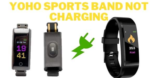 yoho sports band not charging
